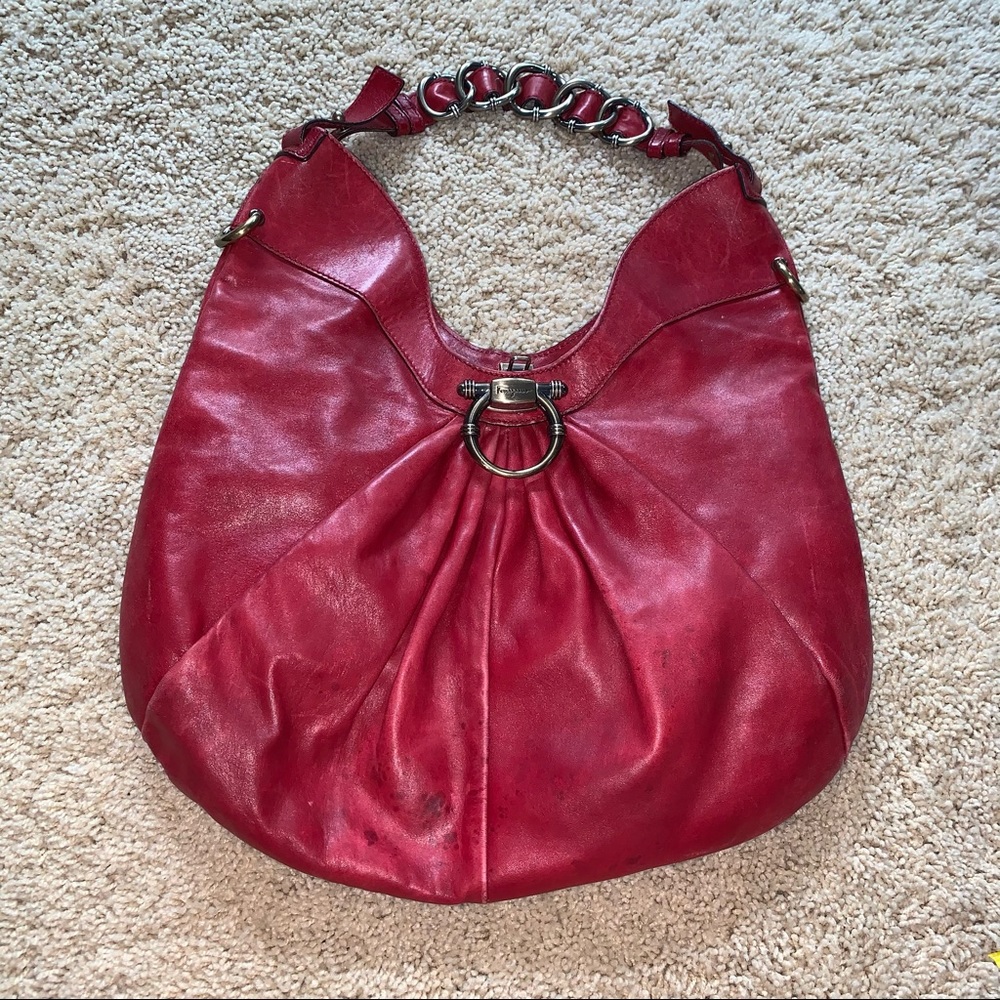 Salvatore Ferraragamo leather shoulder bag